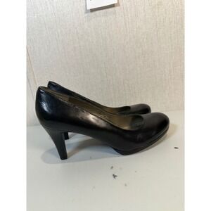 Naturalizer N5 Lennox High Heel Pump Black Patent Size 8 W Dress Shoe